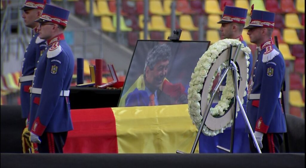 Sicriul lui Mircea Lucescu
