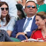 Simona Halep şi Dorin Mateiu, în loja regală de la Wimbledon