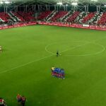Scenografie impresionantă la derby-ul Dinamo – FCSB! Stadionul Arcul de Triumf a devenit alb-roşu
