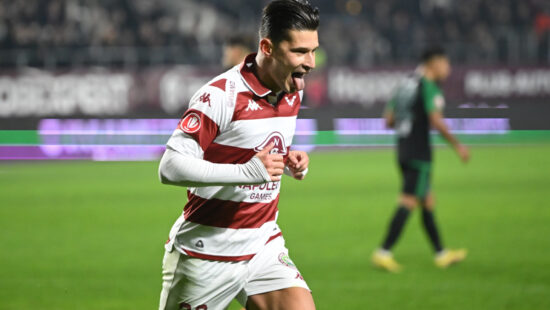 Rapid – Corvinul 2-0. Dubla lui Alex Dobre îl salvează pe Daniel Pancu