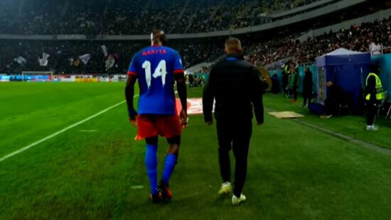 Arnold Garita nu a prins pauza în derby-ul cu Rapid! Atacantul, înlocuit de Laurențiu Reghecampf