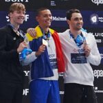 David Popovici pe podium la Europene