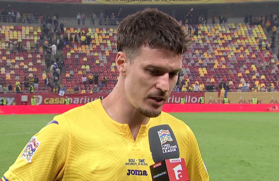Dennis Man, la pământ după România – Suedia 0-1: „Parcă mergem în gol”. Mesaj caetgoric pentru Gică Hagi