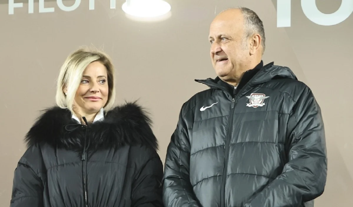 Dan şi Diana Şucu, pe Stadionul Rapid