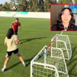 Românca ce a jucat tenis de picior cu Kvaratskhelia a rupt tăcerea: „Ştiam 100% că nu e vorba de Messi”