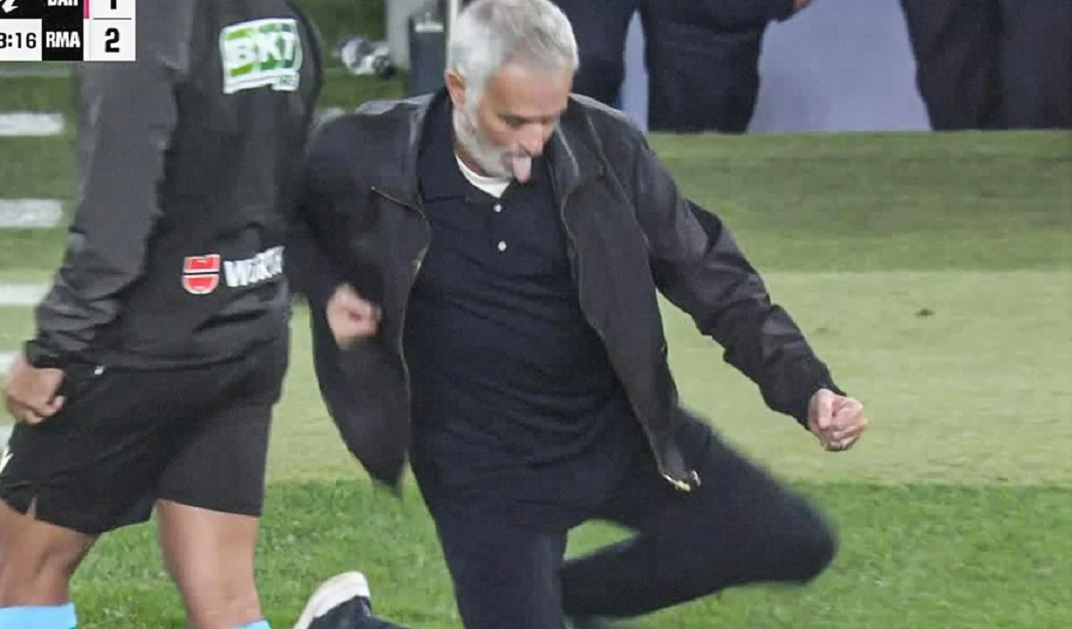 Jose Mourinho, bucurie în Barcelona - Real Madrid 1-2