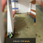 Dezastrul lăsat de jucătorii FCSB în vestiarul de la Bistrița: „Mulțumim!”