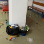 Dezastrul lăsat de jucătorii FCSB în vestiarul de la Bistrița: „Mulțumim!”